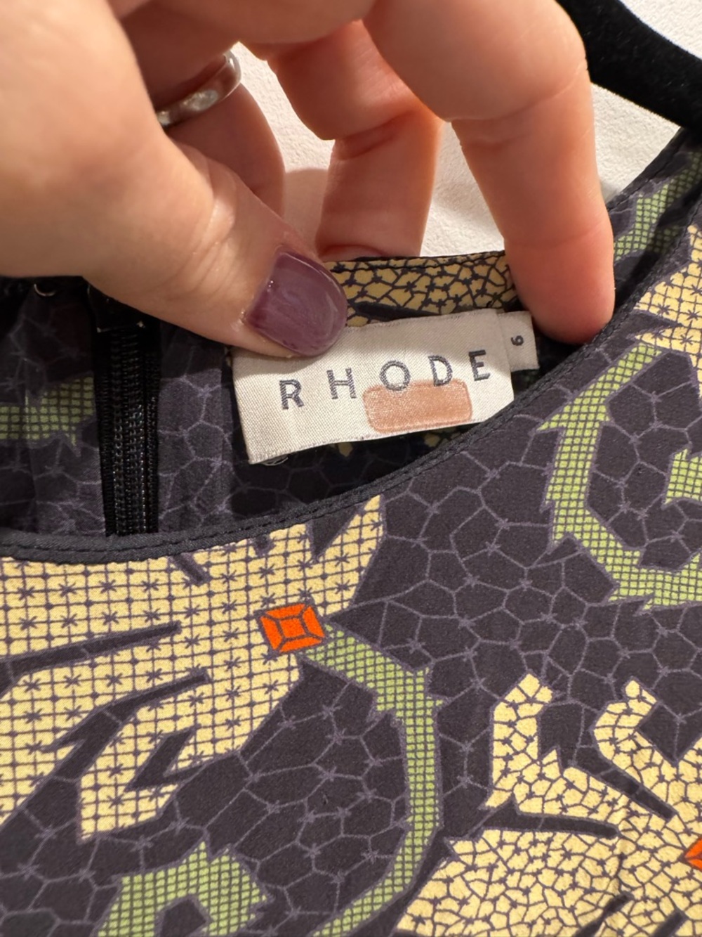 Rhode lulani midi dress in mosaic blossom - Picture 8 of 11